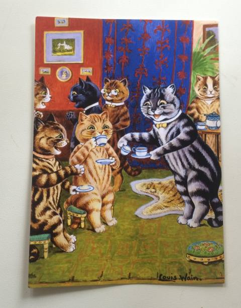 Открытка 'Afternoon at Home' by Louis Wain